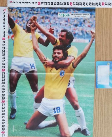 Poster Boniek + Junior e Socrates (con le maglie di Polonia e Brasile) - Foto 2