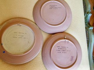Piatti terracotta dipinta a punta pennello.Riproduzione affreschi Cnosso (Creta) - Foto 7