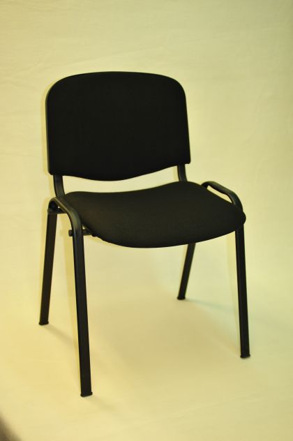 Sedia da Ufficio per Conferenza TESSUTO NERO Ergonomica Convegni Chiesa Scuola - Foto 2