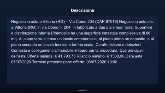 Immobile in asta di 66 m² in vendita a Vittoria - Foto 3