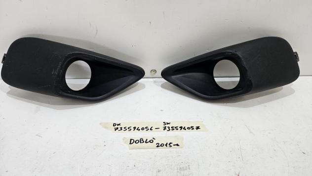 COPPIA CORNICI COVER FENDINEBBIA ANTERIORI FIAT Doblo Serie 735594056 735594057 (1521)
