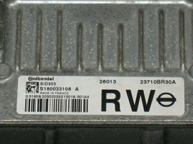 S180033108A ECU NISSAN QASHQAI 1.5 SID303 S180033108A 23710BR30A RW - Foto 2