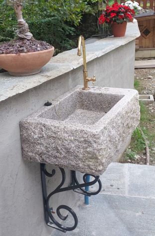 Staffe sostegni in ferro battuto per lavello 1