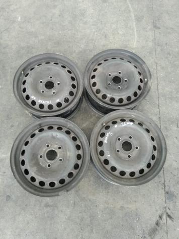 4 CERCHI IN FERRO VOLKSWAGEN Touran 2° Serie R15 (0710)