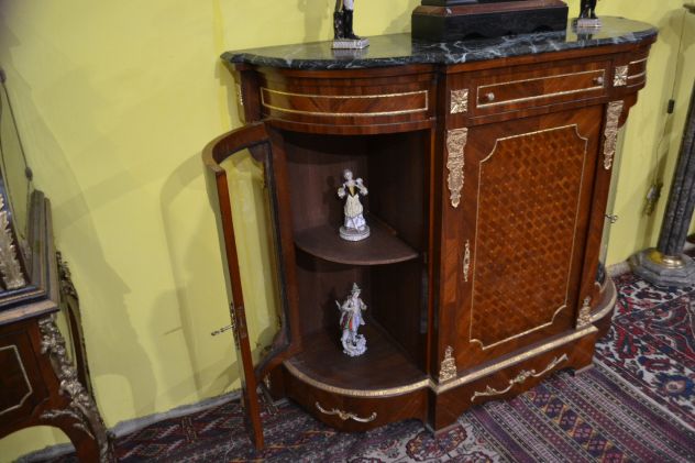Credenza mezzo giro stile Napoleone III a tre ante - Foto 10