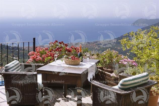 Alassio, grande villa, collinare, con vista golfo. - Foto 6