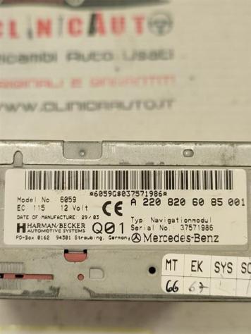 LETTORE DVD MERCEDES Classe S W220 4° Serie A2208206085 (9905) - Foto 4