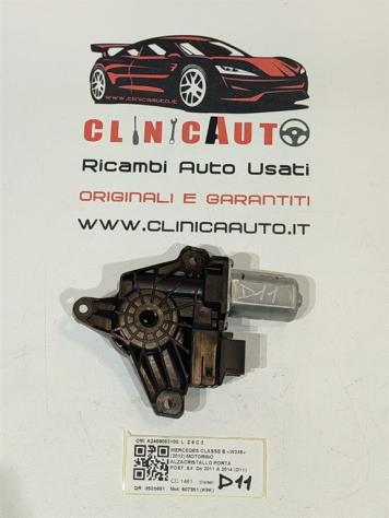 MOTORINO ALZAVETRO POSTERIORE SINISTRO MERCEDES Classe B W246 2° Serie A2469063100 607951 (K9K) (12) - Foto 2