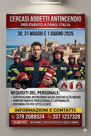 Addetti Antincendio per evento!!!!
