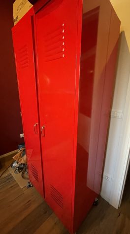 Guardaroba Loft a rotelle - laccato rosso - vendesi per ristrutturazione interni - Foto 3