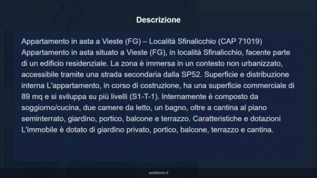 Immobile in asta di 89 m² in vendita a Vieste - Foto 18