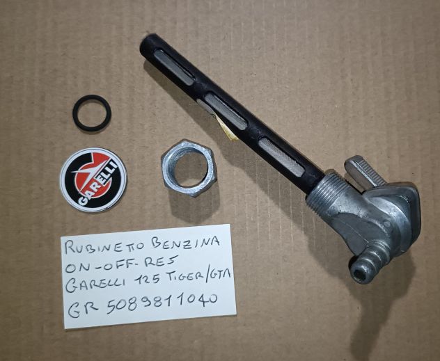 Rubinetto serbatoio benzina moto epoca Garelli Tiger GTA 125 cc GR 5089811040 - Foto 3