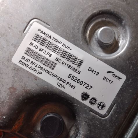 CENTRALINA MOTORE MAGNET MARELLI MJD 8F3.P8 55260727 FIAT PANDA - Foto 3