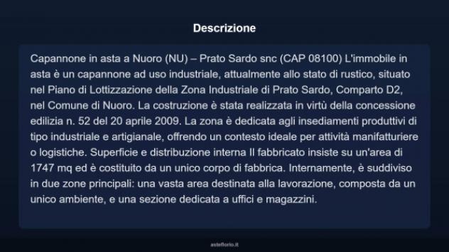 Immobile in asta di 1747 m² in vendita a Nuoro - Foto 5