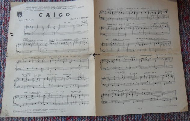 SPARTITO - CAIGO - DANARO -