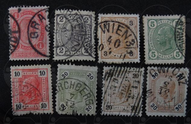 AUSTRIA 1850-1899 Lotto di 32 francobolli - Foto 5