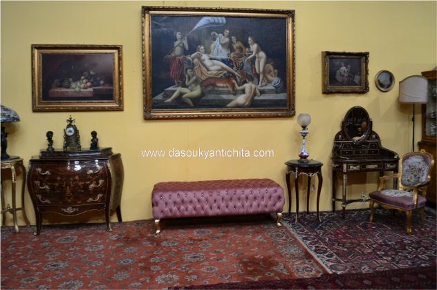 Tavolino gueridon con piano in marmo stile Luigi XV - Foto 7