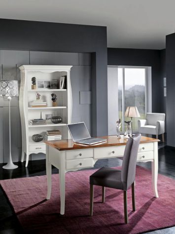 Scrivania 5 cassetti arredamento moderno laccato cod 7505