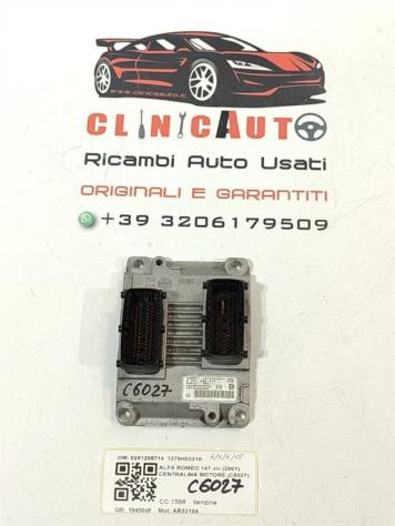 CENTRALINA MOTORE ALFA ROMEO 147 Serie (937) 0261206714 1279H03310 AR32104 benzina 1598 (0005)