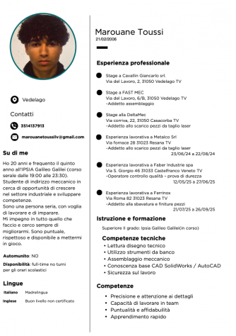 Giovane motivato in cerca di lavoro