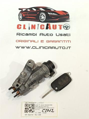 BLOCCHETTO ACCENSIONE AUDI TT Serie (8N3) 4B0905851P BVP (9806)