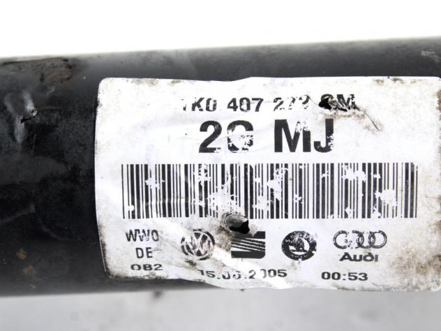 1K0407272GM SEMIASSE SEMIALBERO ANTERIORE DESTRO AUDI A3 1.9 D 77KW 5M 3P (2005) RICAMBIO USATO - Foto 5