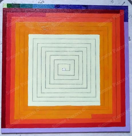Quadro di Simone Piazzesi - SPIRALE CROMATICA FIBONACCIANA (2026) - Foto 2