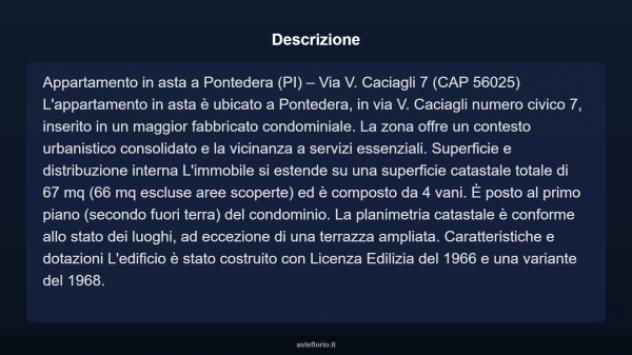 Immobile in asta di 67 m² in vendita a Pontedera - Foto 18