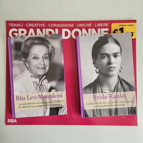 Grandi Donne - Levi Montalcini, Kahlo - RBA - 2025 - TRACCIATA!! - Foto 2