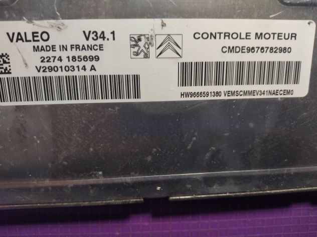 CITROEN C3 VALEO V34.1 BSI 966695180 HW9666591380 ECU CITROEN C3 1.4 V34 1 CMDE - Foto 4