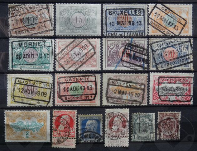 BELGIO 1866-1999 Lotto di 86 francobolli - Foto 2