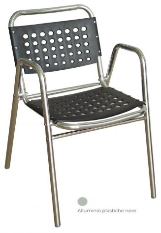 Sedie Treviso Alluminio Arredo Esterno Bar Pizzeria Cod 8026