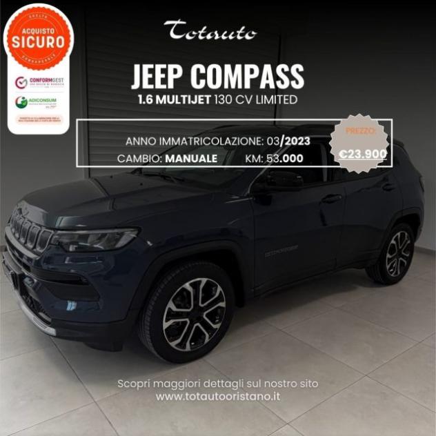 JEEP Compass 1.6 Multijet II 2WD Limited rif. 23800430