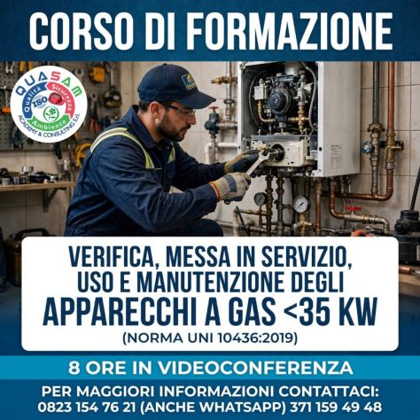UNI 10436: Verifica e manutenzione di apparecchi a gas fino a 35 Kw