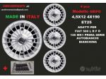 Cerchi grifo bianco 4,5x 12 4x190 fiat 500 l f r
