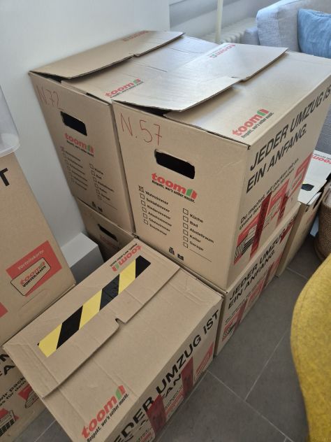 Scatoli per trasloco (disponibili fino a 42)
