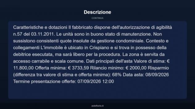 Immobile in asta di 31 m² in vendita a Crispiano - Foto 10