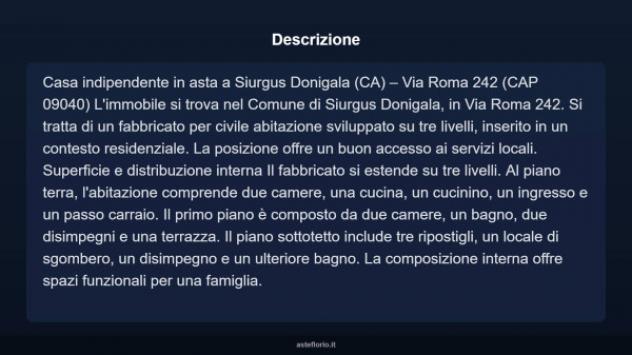 Immobile in asta di 150 m² in vendita a Siurgus Donigala - Foto 3