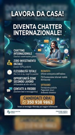 Cerchi lavoro comodamente a casa questo è quello che fa per te