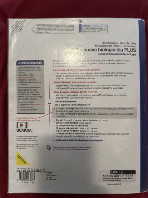 Dalla cellula alle biotecnologie-la nuova biologia.blu PLUS (Zanichelli) - Foto 2
