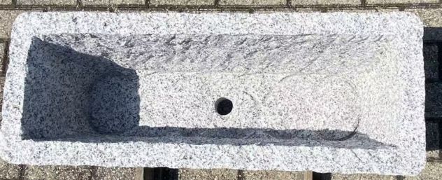 Fioriera in Granito Naturale Massello – Scavata da Blocco Unico - Foto 5