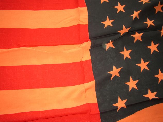 sciarpa cotone usa flag effetto arancio - Foto 2