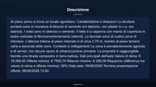 Immobile in asta di 628 m² in vendita a Piatto - Foto 7