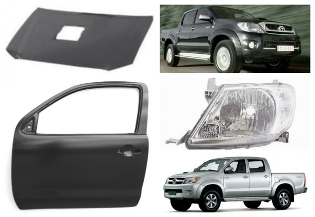 Hilux Toyota cofano paraurti parafango fanale portiera portellone 2005-2011