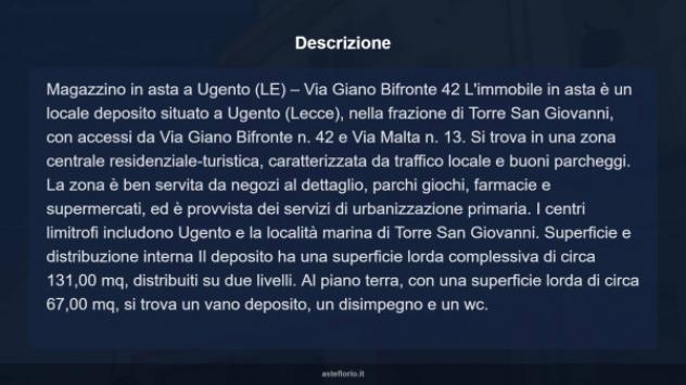 Immobile in asta di 131 m² in vendita a Ugento - Foto 9