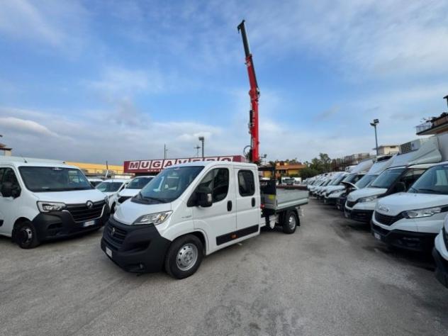 FIAT DUCATO 2.3 E6 DOPPIA CABINA GRU+CASSSONE rif. 23414857 - Foto 6