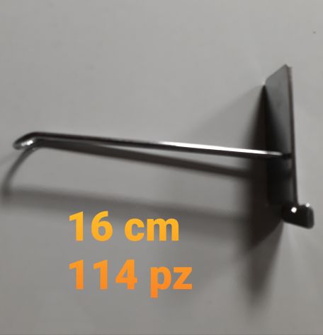 Ganci per espositori lunghezza 16cm (114pz)