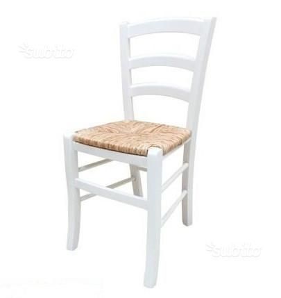 Sedie ristorante cod 3011/P bianche nuove