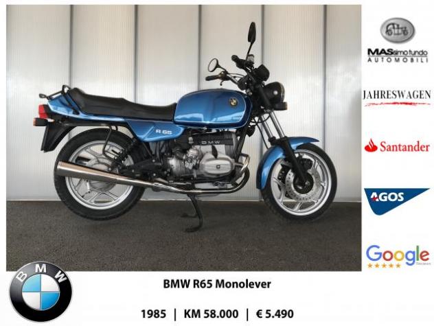 BMW R65 1985 perfetta per Cafe Race / Scrambler
