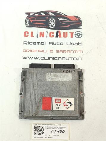 CENTRALINA GPL CHEVROLET Matiz 3° Serie DE813152 ZOEMA029152 A08S3 benzina 796 (0507)